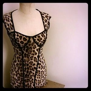 Forever 21 Leopard Print Bodycon Dress